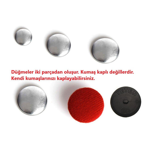 Kapsül Düğme. ( 100 veya 250 adet paketlerde)