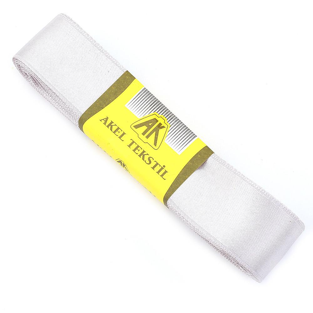 Kırık Beyaz Saten Kurdele Çift Taraflı 3cm Eninde 10mt Top