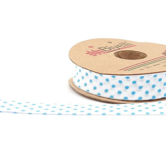 Blue Pointed Cotton (Coton) Piping 2cm width 25mt (B1)