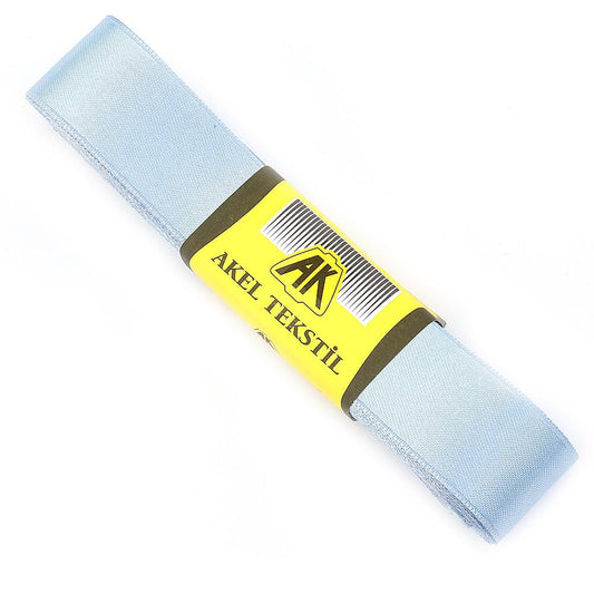 Mavi Saten Kurdele Çift Taraflı 3cm Eninde 10mt