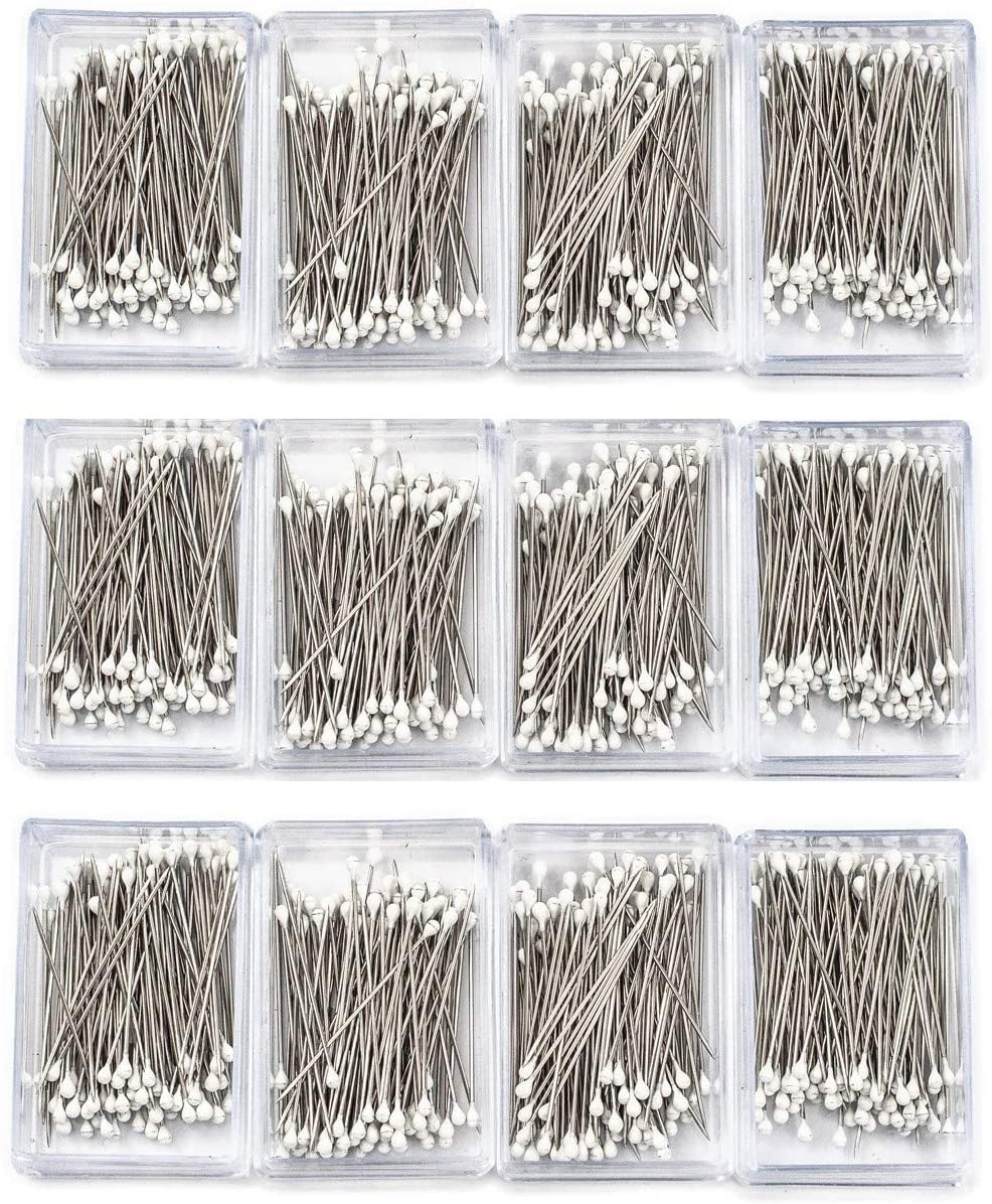 Enamel Head Pin. Colored, Black, White or Silver Color Head Pin (100 pcs)