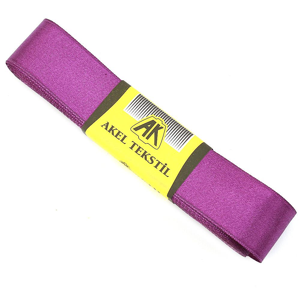 Mürdüm Saten Kurdele Çift Taraflı 3cm Eninde 10mt Top