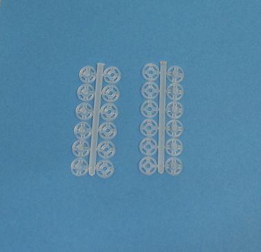 60 adet 7mm Plastik Dikmeli Çıtçıt (3000) (No 1½)