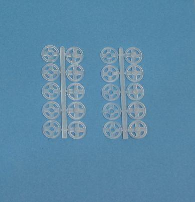 50 adet 10 mm Plastik Dikmeli Çıtçıt (2500) (No 3)