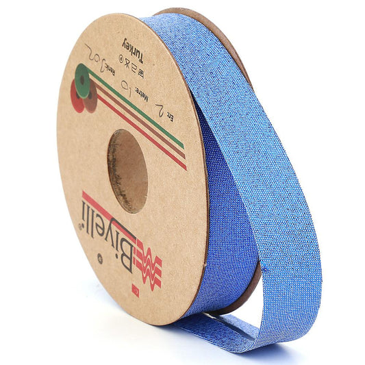 Saks Simli Kumlu Verev Biye 2cm eninde 25mt (302)