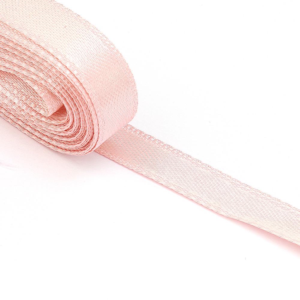 Somon Saten Kurdele Çift Taraflı 1cm Eninde 10mt Top