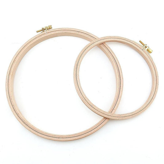 Vidalı Ahşap Kasnak 8mm (Vidalı Ağaç Nakış Kasnağı 8mm)