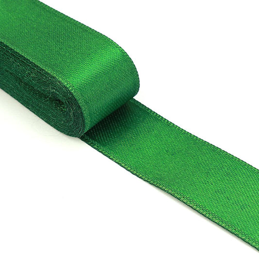 Yeşil Saten Kurdele Çift Taraflı 2cm Eninde 10mt Top
