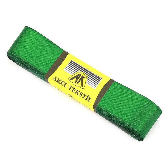 Yeşil Saten Kurdele Çift Taraflı 3cm Eninde 10mt Top
