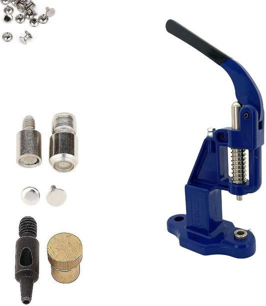 Tulumba El Presi ve 9mm Çift Rivet, Perçin Seti (100 adet çift perçinle beraber)