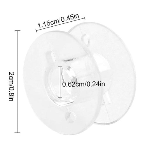 Kapaklı Masura Kutusu içinde 25 adet Ev Tipi Makineler İçin Plastik Masura