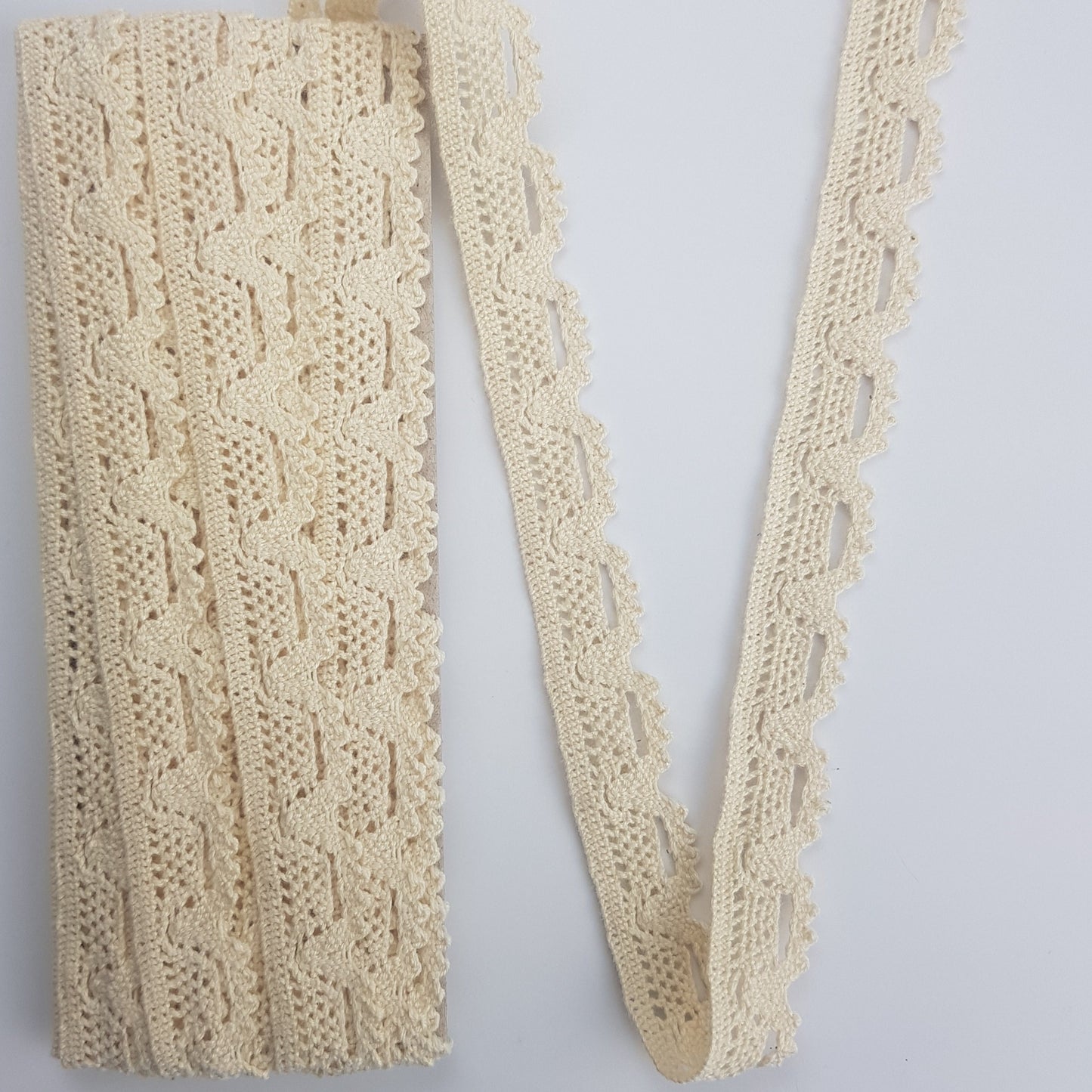 10 Metre Krem Pamuk Dantel 8