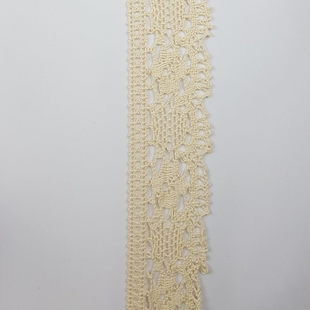 10 Yards Cream Cotton Lace (12)