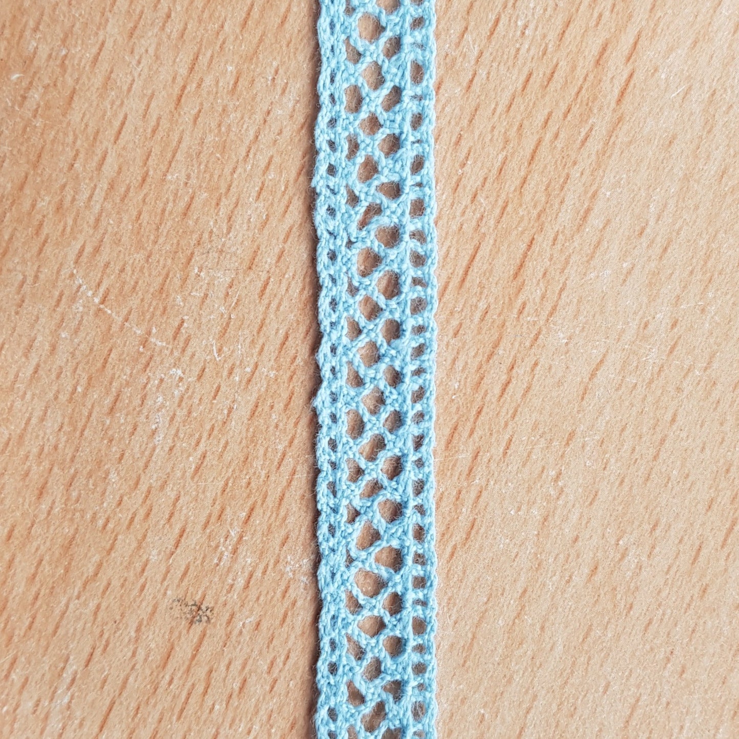 10 Meters Blue Intermediate Cotton Lace 12mm wide (K172-1 Blue)