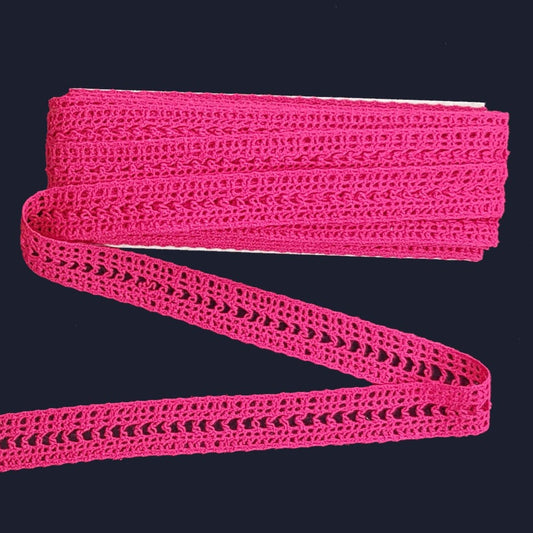 24mm eninde 10 Metre Ara Kopanaki , Renkli Pamuk Dantel (8431)