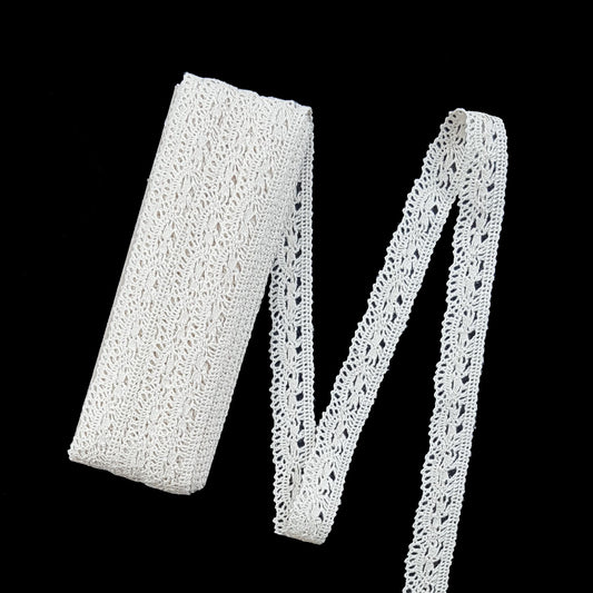 10 Metre Krem Kenar Pamuk Dantel 20mm (1307)