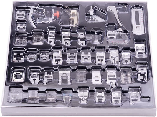 42 Parça Ev Tipi Dikiş Makine Ayak Seti (Brother, Singer, Janome Zetina, Juki, Bernette vb)