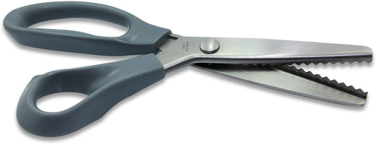 Plastik Saplı Sürfile Makası (23cm) - Zikzak makas.