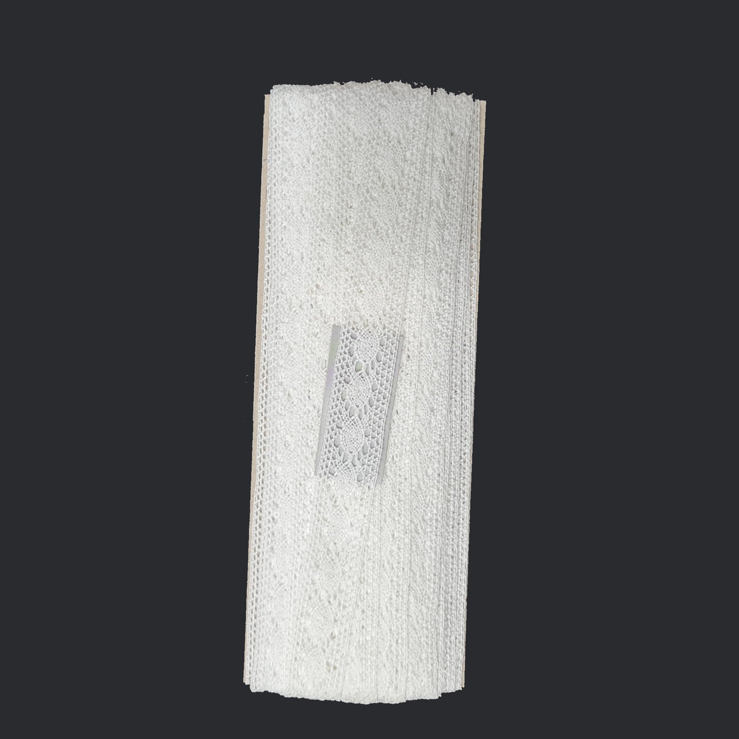 10 Metre Beyaz Ara Pamuk Dantel 15 mm (916A)