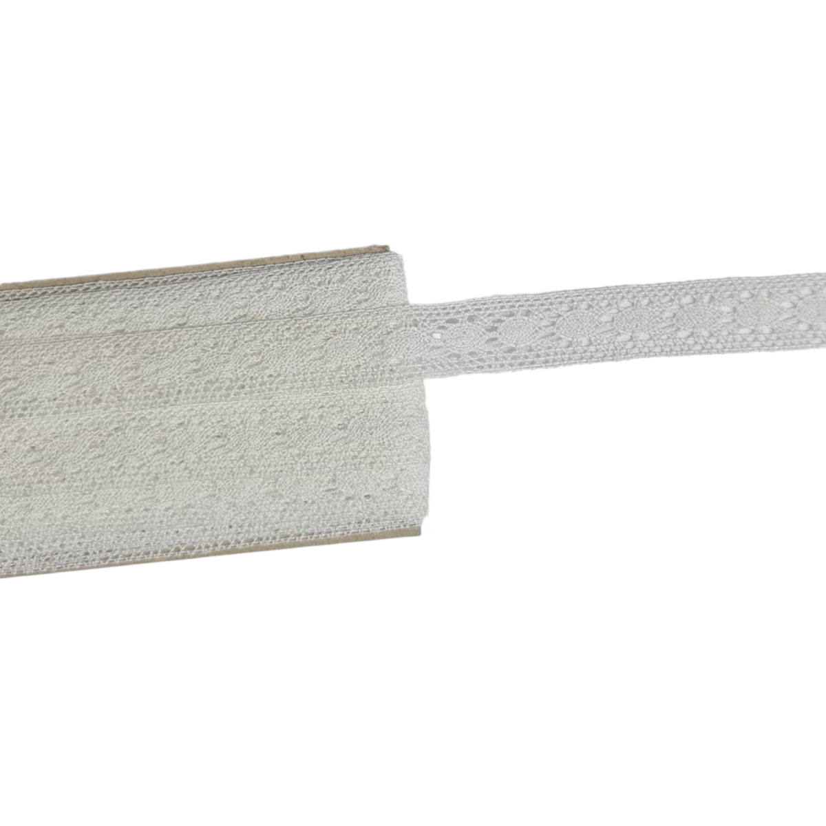 10 Metre Beyaz Ara Pamuk Dantel 15 mm (916A)