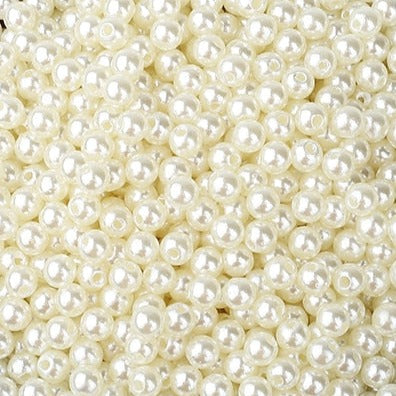 500 gr. Krem veya Beyaz Renk Delikli Tam İnci (6mm / 8mm / 10mm) (Yarım Kiloluk pakette Delikli İnci)