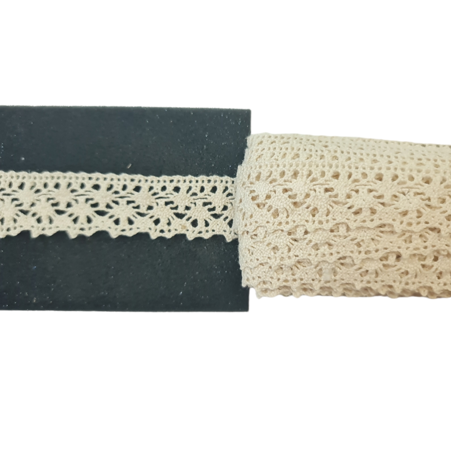 10 Metre Krem Pamuk Dantel 25mm (1001T)