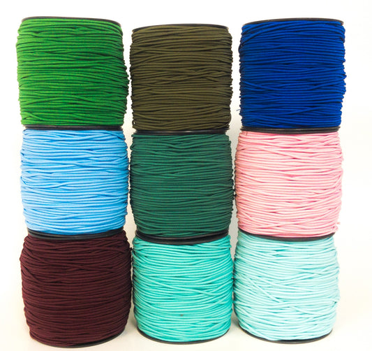 Yuvarlak Şapka Lastiği - 2 mm eninde Takı, Bileklik, File, Toka yapımı için