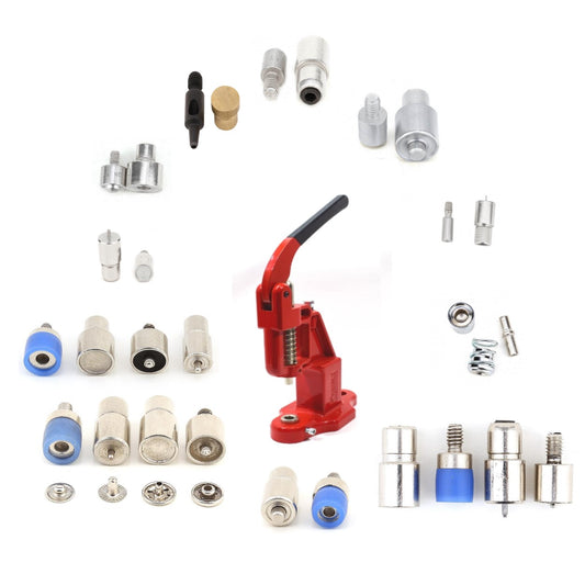 Tulumba Presi, Kuş Gözü, Çıt Çıt, Rivet Çakma, Düğme Kaplama Makinası (13 kalıplı büyük set )