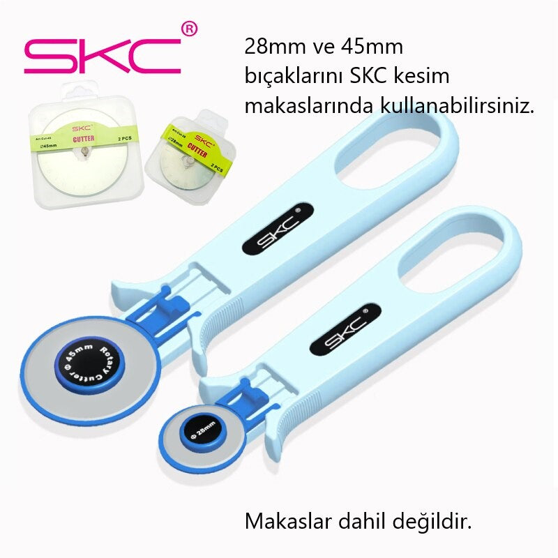SKC Patchwork Kesim Makası Yedek Bıçak 45 mm veya 28 mm