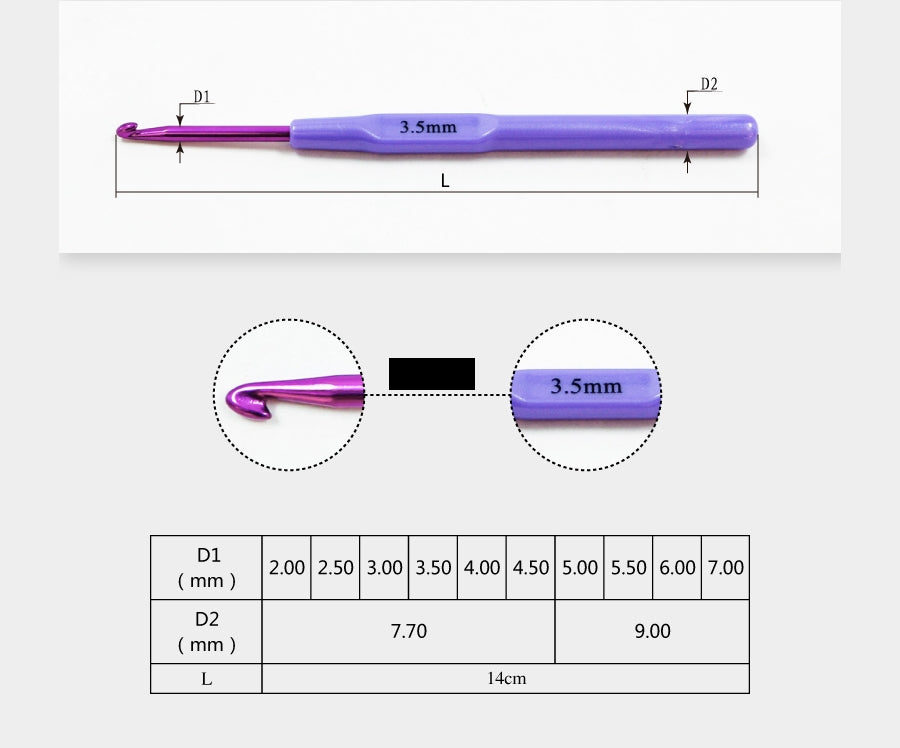Yüksek Kaliteli SKC Plastik Saplı Tığ. Çeşitli Renklerde Aluminyum (10 çeşit seçenekli)