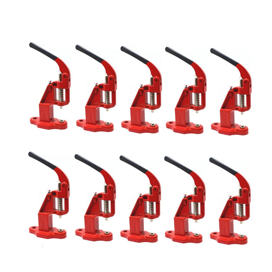 10 Adet Tulumba El Presi - Delme, Kuş Gözü, Çıt Çıt, Rivet ve Düğme Çakım Makinesi (Kalıpsız)