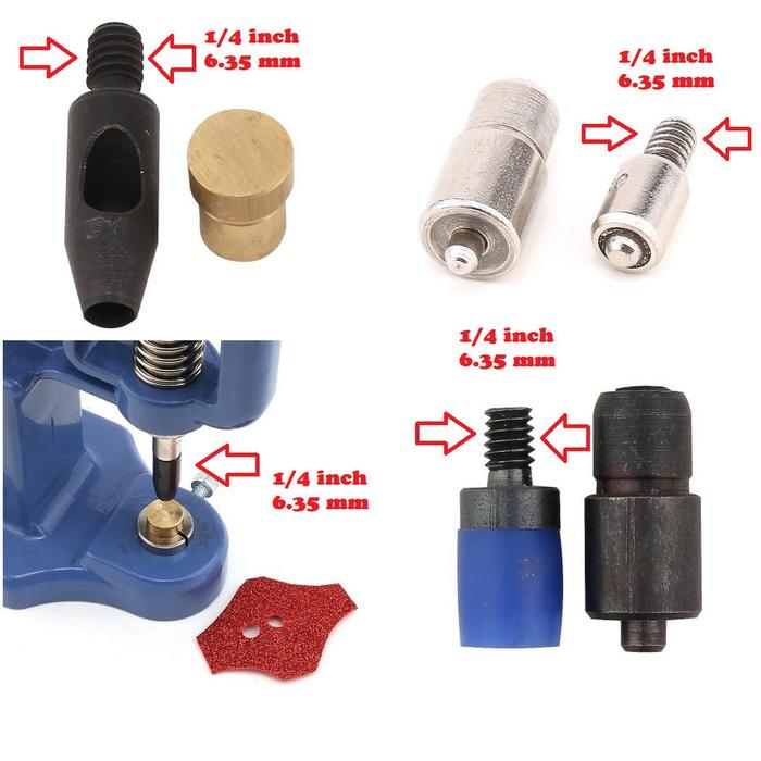 Mini 61 Çıtçıt Kalıbı, 12,5mm Çıtçıt Kalıbı - Makine ve El Presine Uygun (12.50 mm)