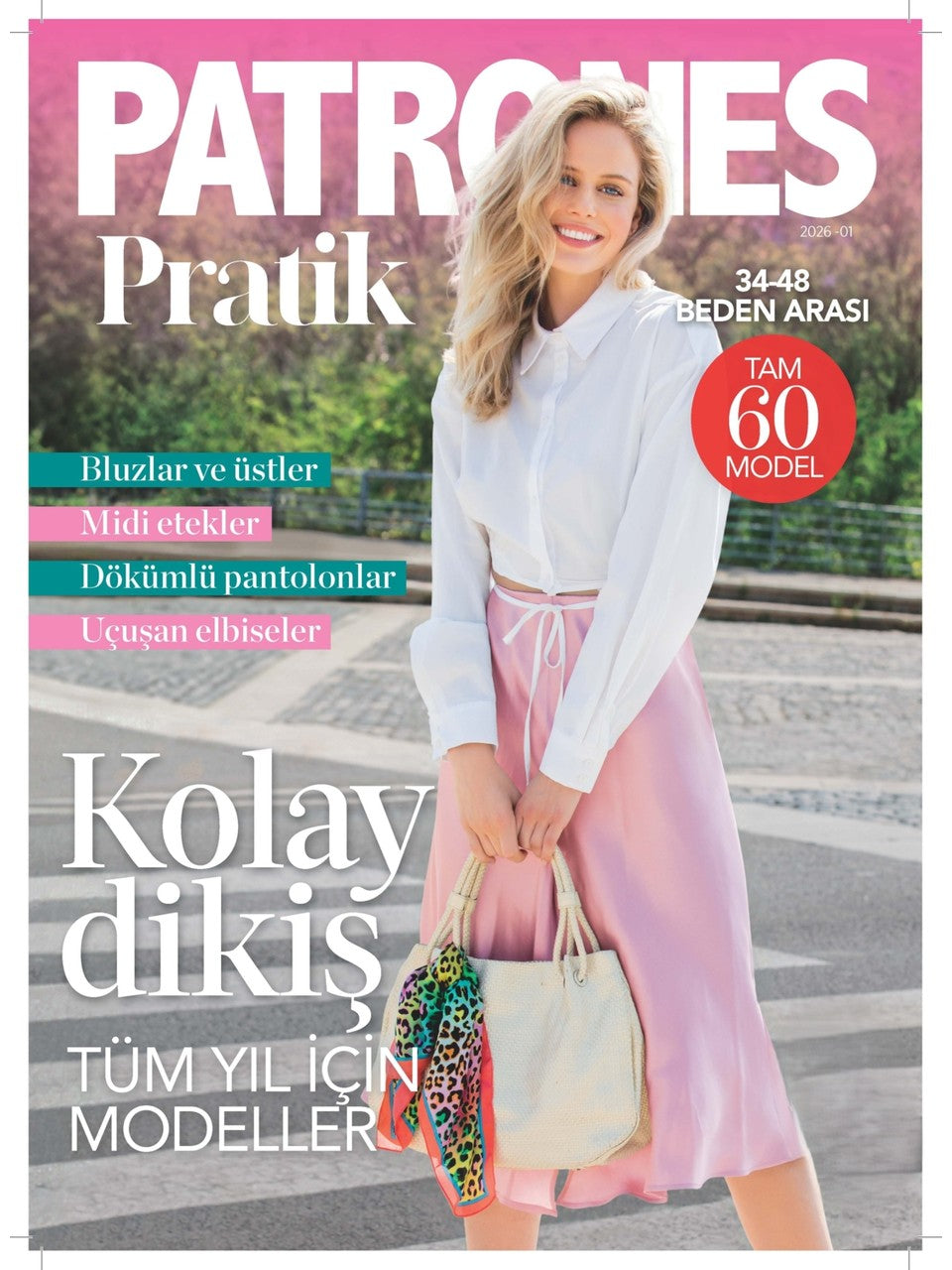 PATRONES Pratik 2026-01 / Kolay Dikiş 60 Model - 2. Dergi Home Art Ekim 2025