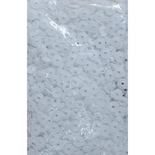 T8 Plastik Beyaz Çıtçıt (1000 adet) (14,5mm Plastik Çıtçıt)