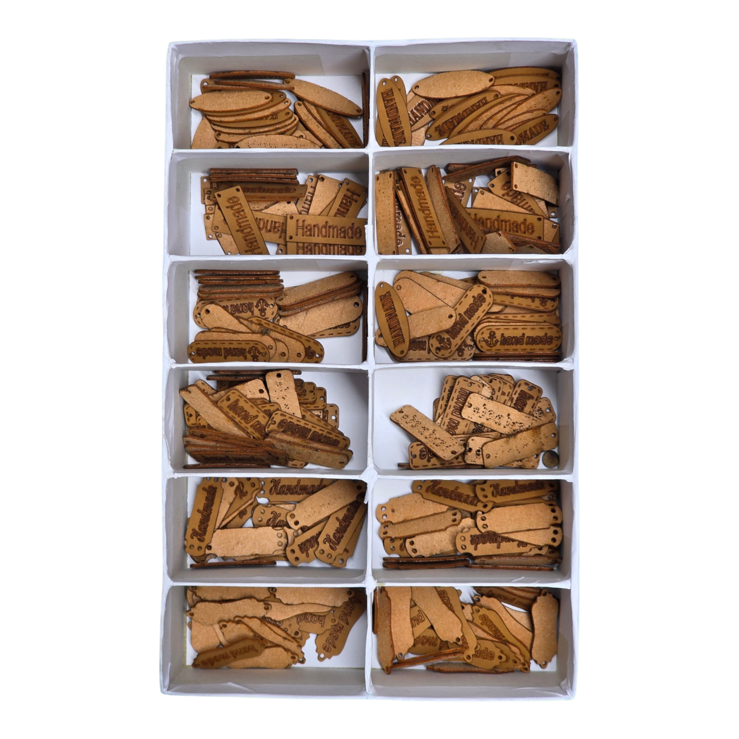 Hand Made Etiket Taba (12 adet, 6 değişik desen)