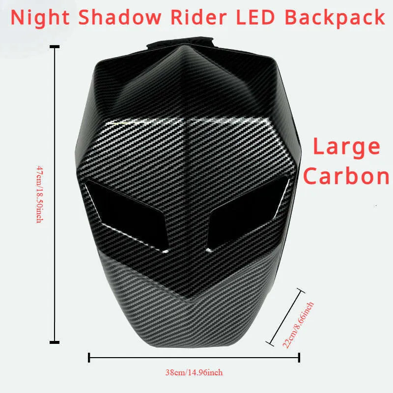 Karbon Led Gözlü Sırt Çantası, Kask Çantası