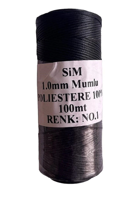 Mumlu ip - 100 Metrelik Mumlu 1mm ip