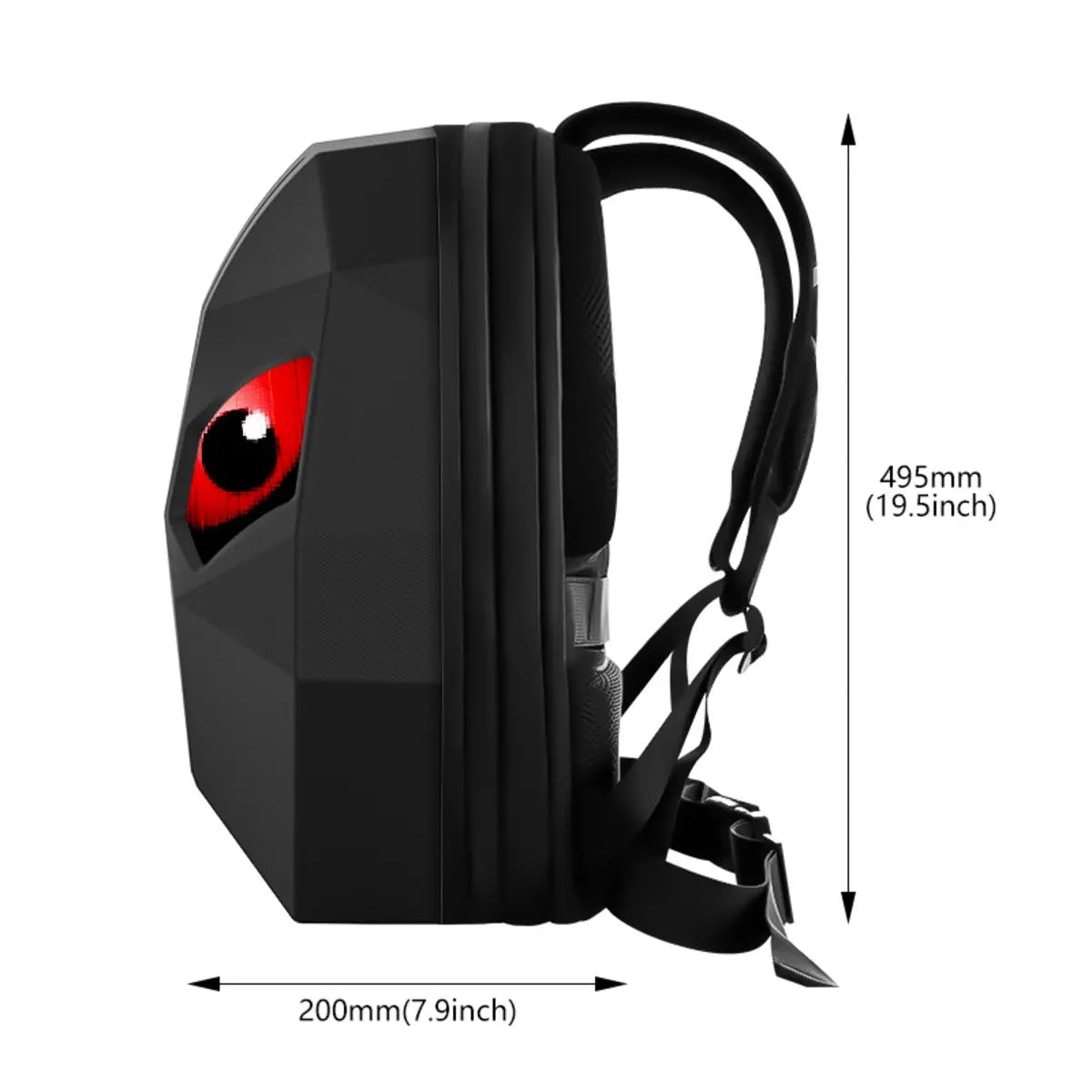 Siyah Led Gözlü Sırt Çantası, Kask Çantası