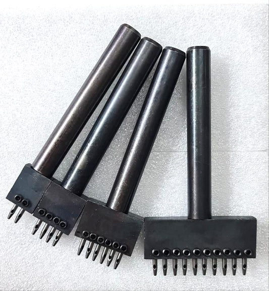 Deri Delici - Delme Zımbası - 2'li / 4'lü / 6'lı / 10'lu Zımba delgeç, Sıralı Padova Elde Vurma İçin