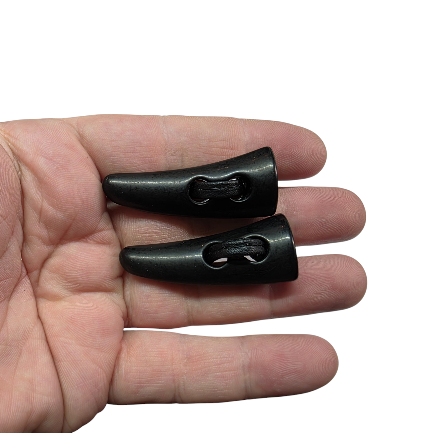 DERİ BİRİTLİ ÇOBAN DÜĞME SETİ (Mat Siyah) - Yelek Düğme Seti ( Çoban Derili )