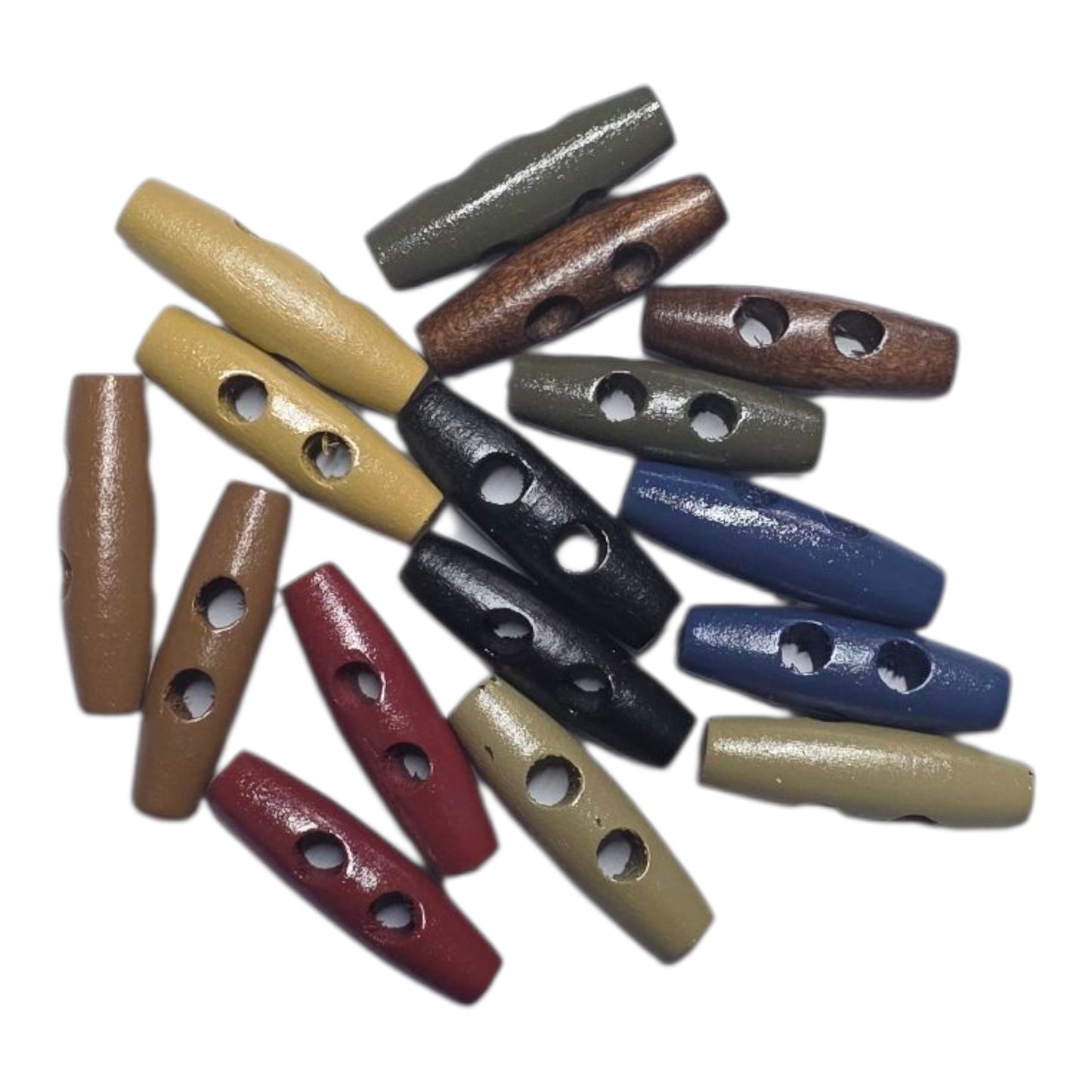 4cm boyunda Ahşap Çoban Düğme - 5'li, 10'lu paketlerde