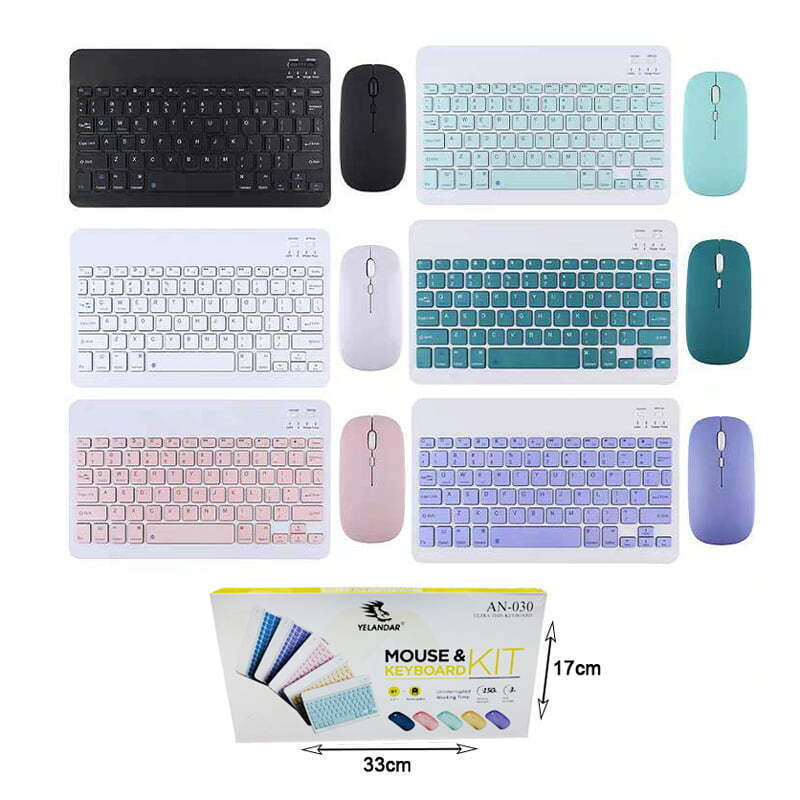 AN-030 Kablosuz,  Bluetooth Klavye, Mouse Seti, Türkçe Q Klavye, Tablet veya Bilgisayar İçin