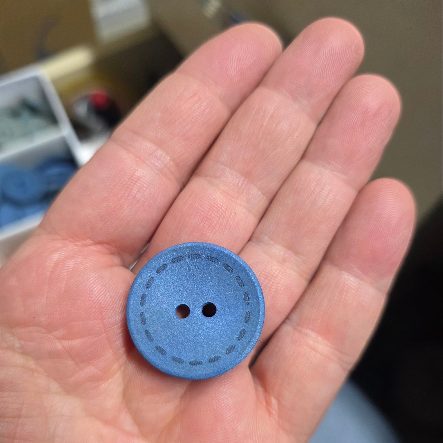 10 Adet Renkli Ahşap Düğme - 30mm (44 Boy)