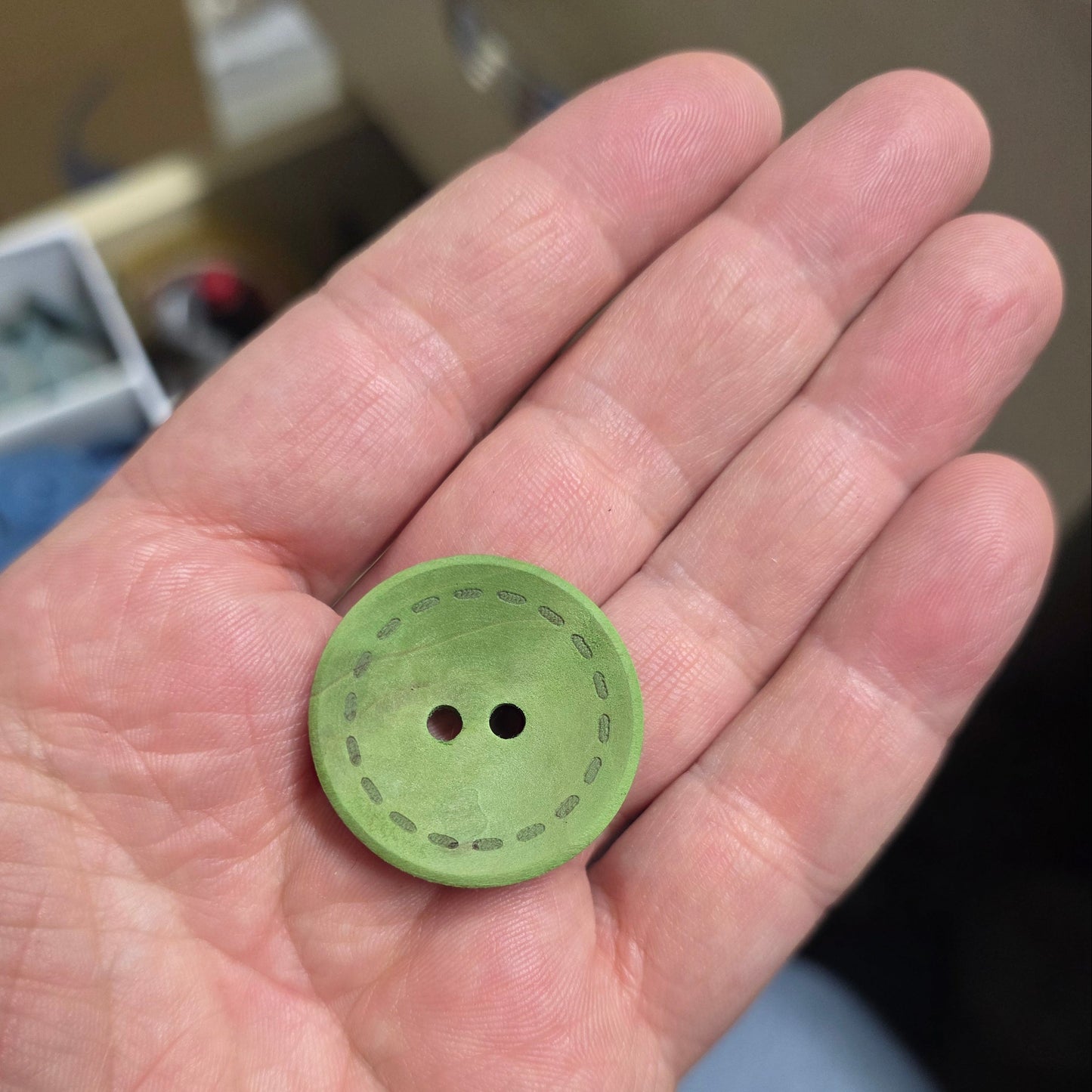 10 Adet Renkli Ahşap Düğme - 30mm (44 Boy)