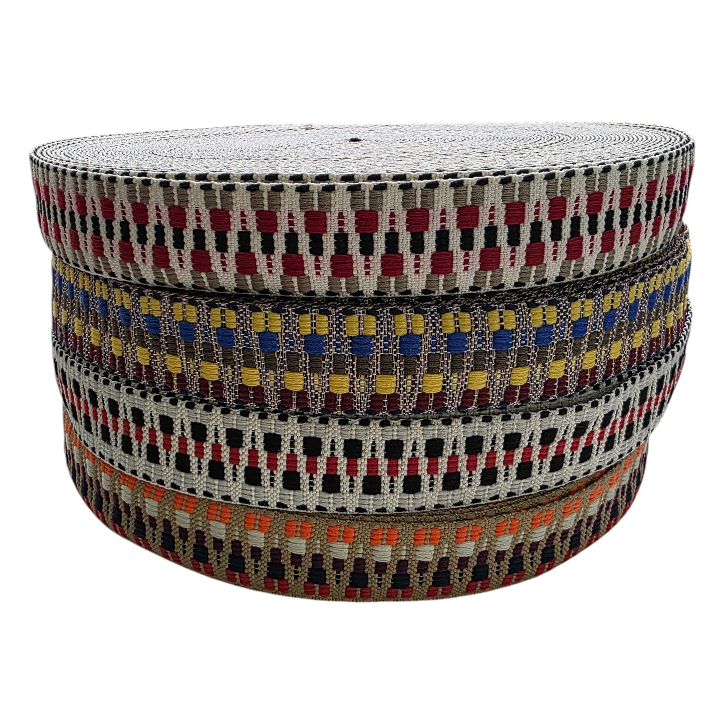 Dokuma Renkli Çanta Kolonu, 38mm Eninde Çanta Kolonu, Dokuma Şerit (BA248)