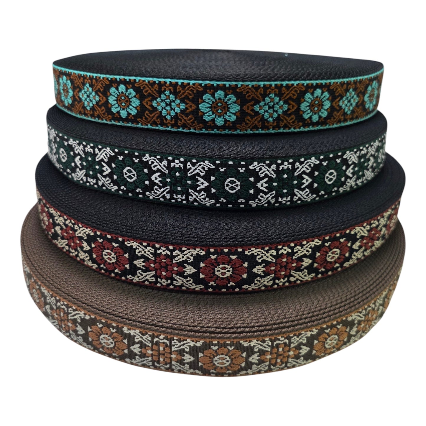Dokuma Renkli Çanta Kolonu, 38mm Eninde Çanta Kolonu, Dokuma Şerit (BA250)