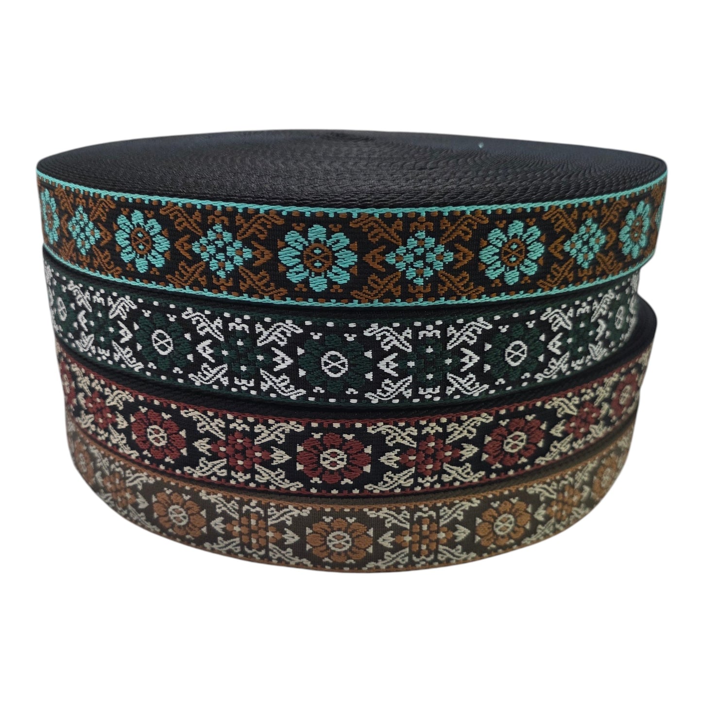 Dokuma Renkli Çanta Kolonu, 38mm Eninde Çanta Kolonu, Dokuma Şerit (BA250)