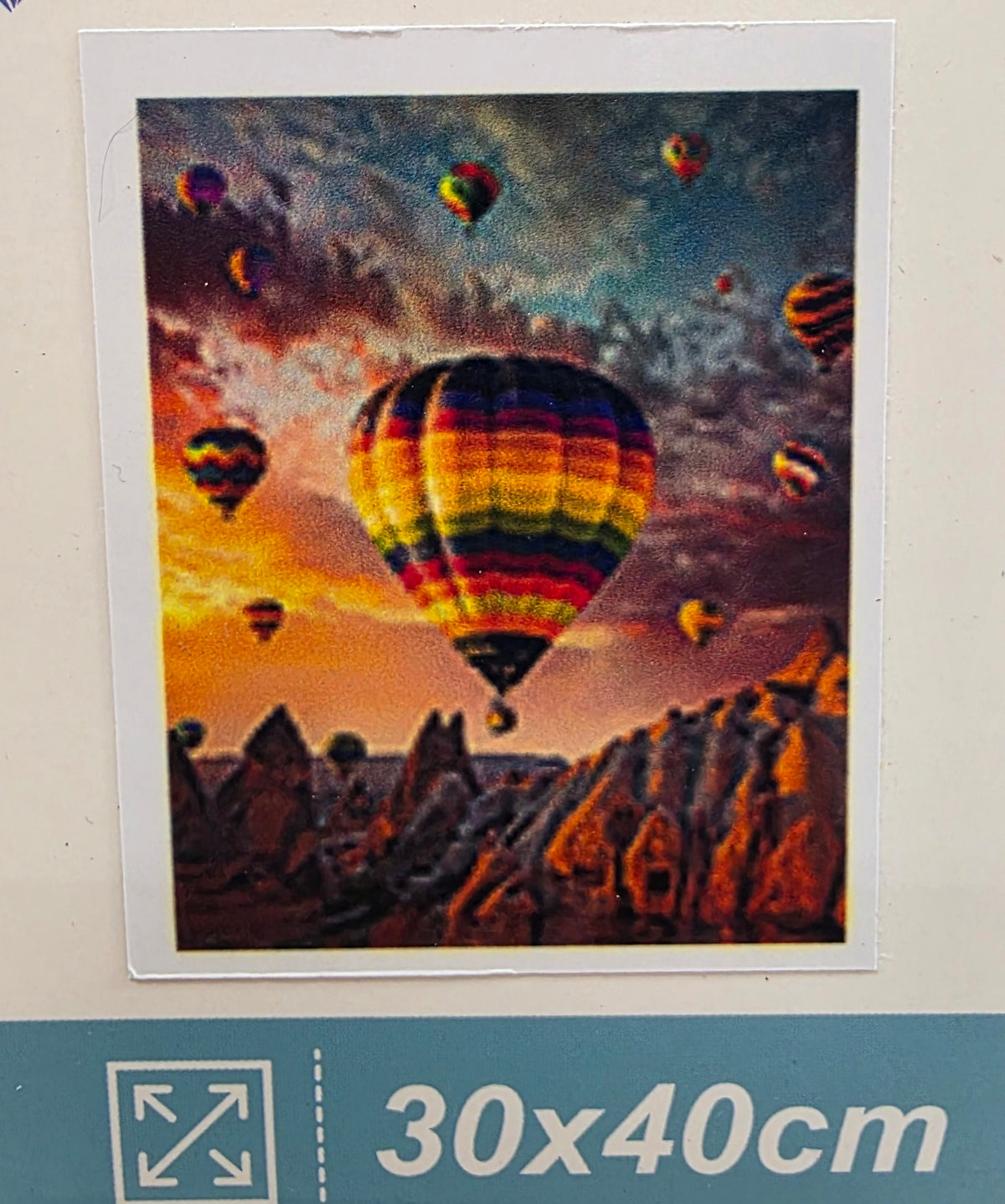 Boncuklu Taşlı Mozaik Elmas Goblen Tablo Resim Pano (30cmx40cm) Balonlar, Kapadokya 83213