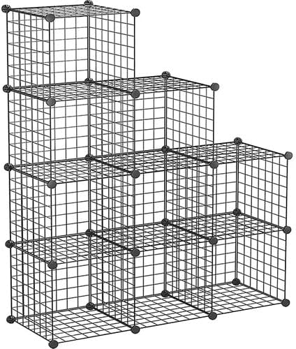 9 Bölmeli Metal Çok Amaçlı Raf Dolap Organizer - Kendin Yap - 9 Raflı Organizer Dolap. 35cmX35cm Ebatlarında