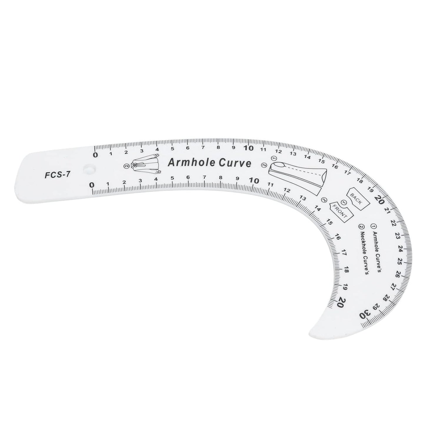 FRANSIZ RİGA TAKIMI - Dikiş Cetvel Terzi Seti - Beyaz Renk